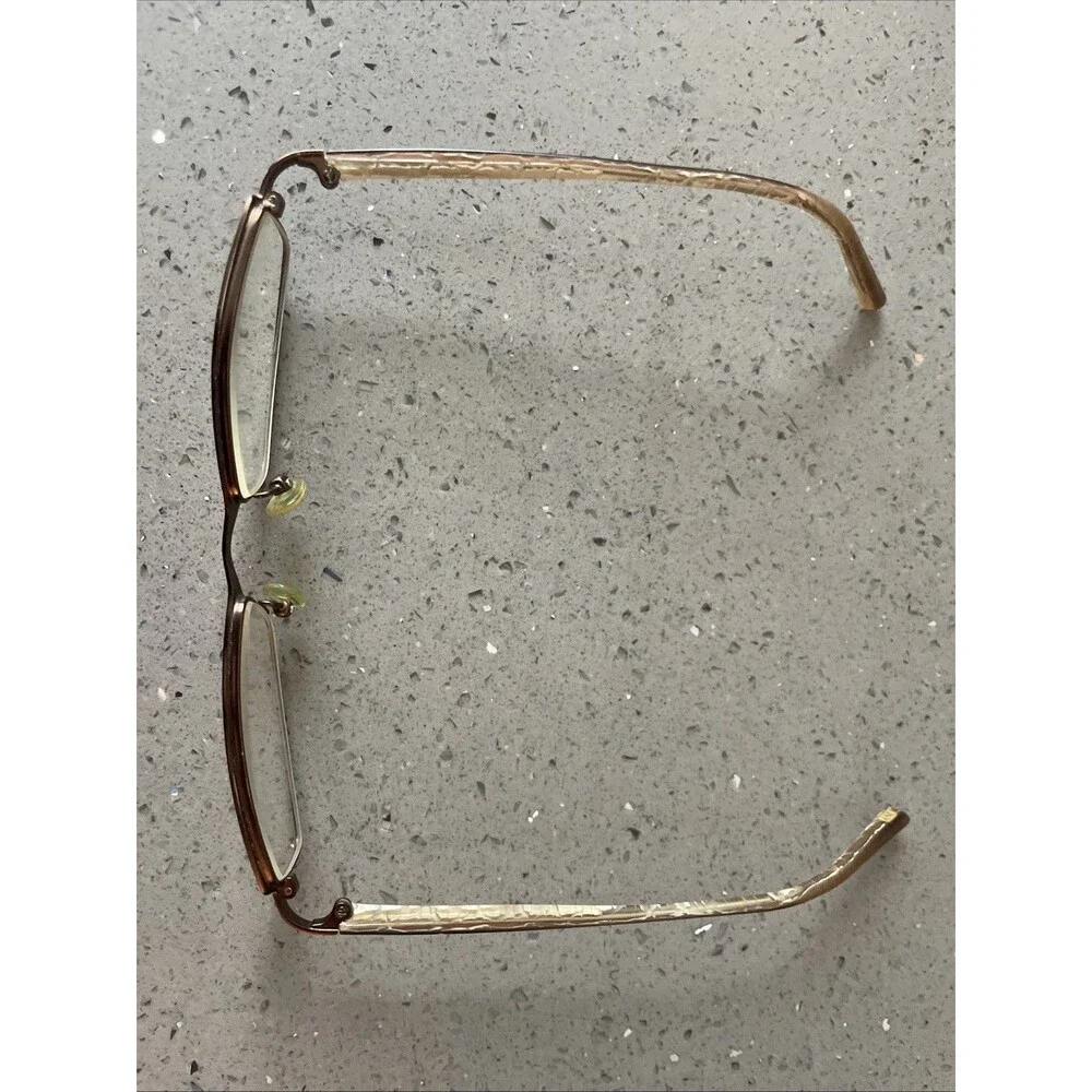 Jones New York Eyeglasses Frames ONLY 50-17-135 full Rim Metal bronze rectangle